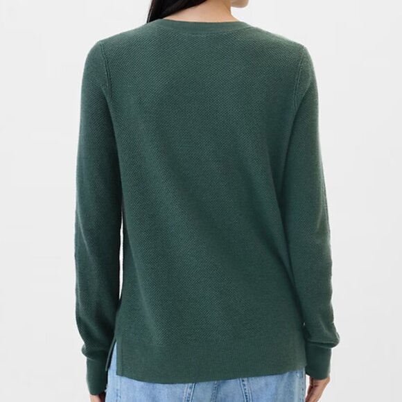 GAP Moore's Green Textured Crewneck Sweater/NWT/S - Picture 2 of 14